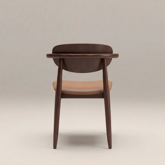 Emrik Stackable Wooden Carver Dining Chair Upholstered Seat & Wide Backrest