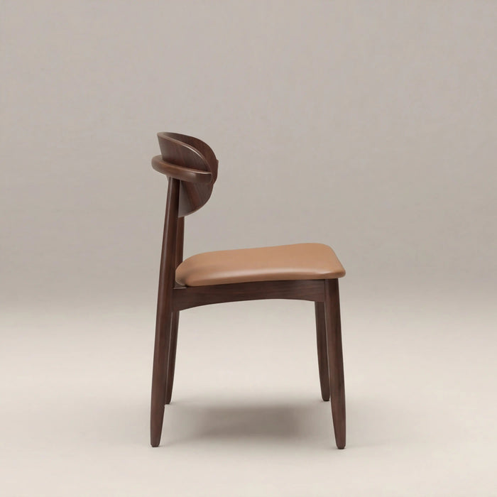 Emrik Stackable Wooden Carver Dining Chair Upholstered Seat & Wide Backrest