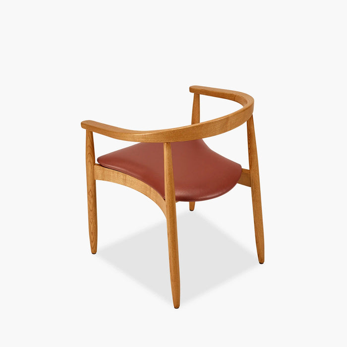 Emrik Wooden Carver Dining Chair Upholstered Seat