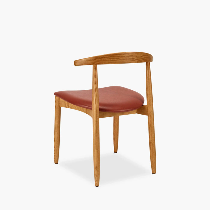 Emrik Wooden Dining Chair Upholstered Seat