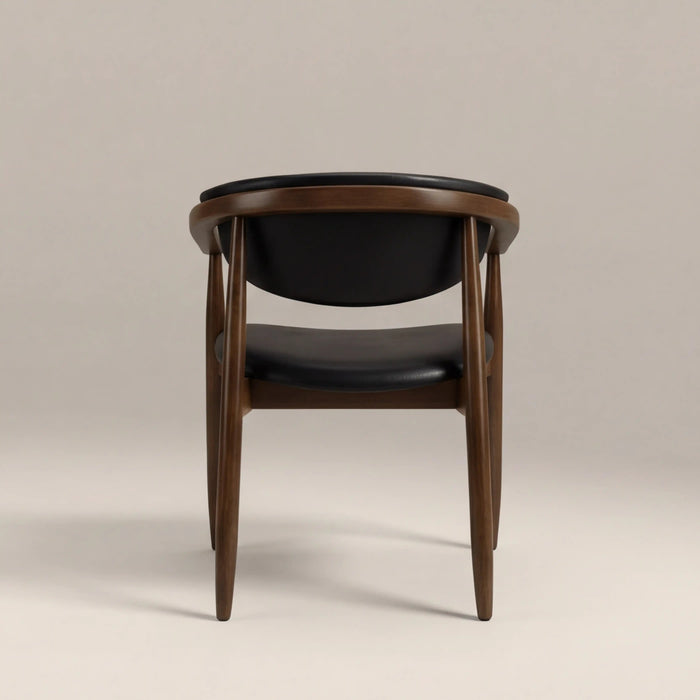Emrik Wooden Carver Dining Chair Upholstered Seat & Upholstered Backrest