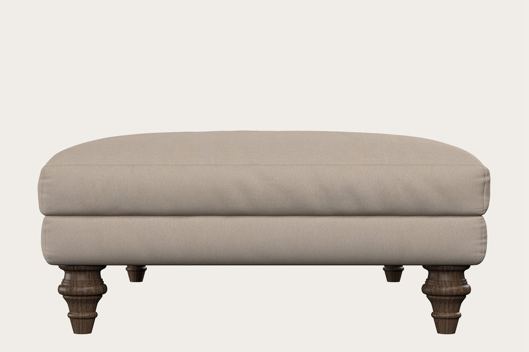 Marri Large Footstool - Recycled Cotton Natural