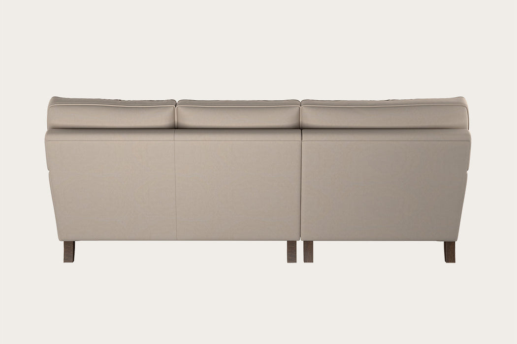 Marri Large Left Hand Chaise Sofa - Recycled Cotton Natural