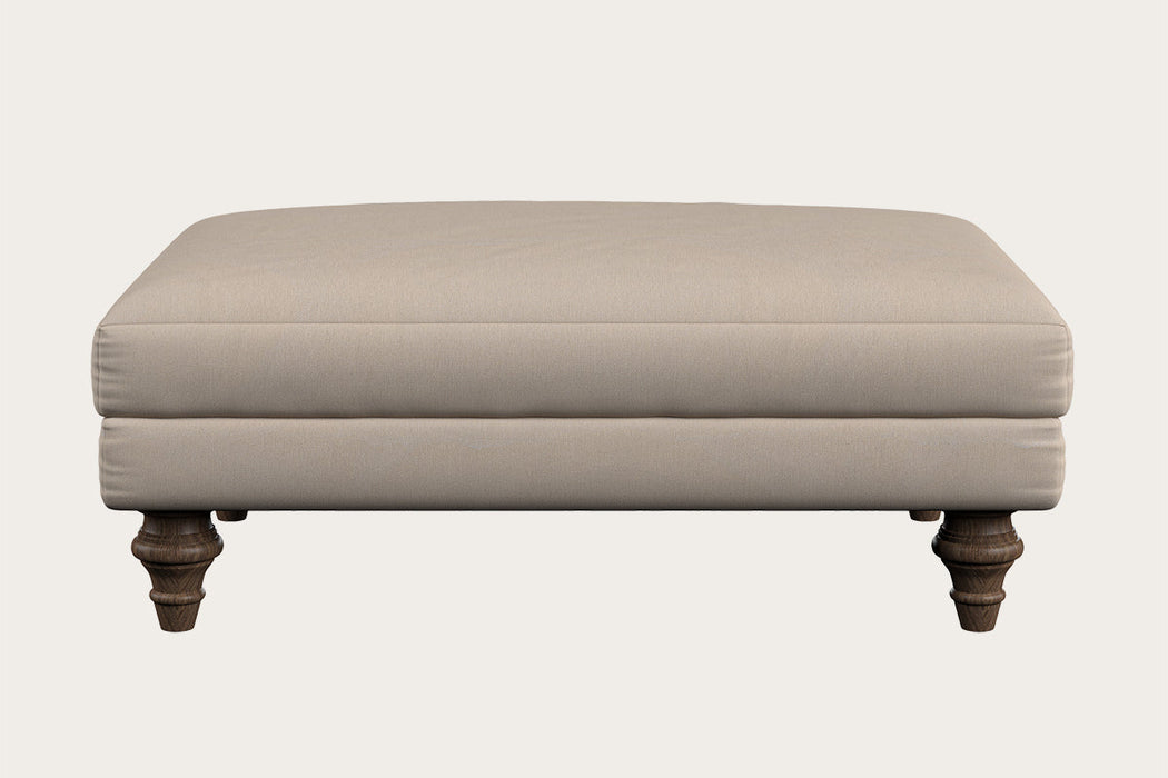Marri Medium Footstool - Recycled Cotton Natural