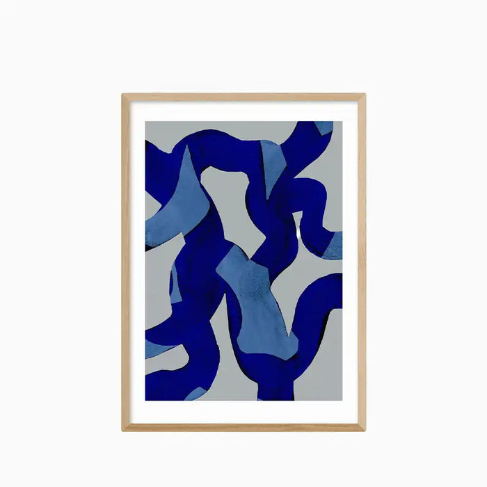 Abstract Brush Strokes Graphic Print