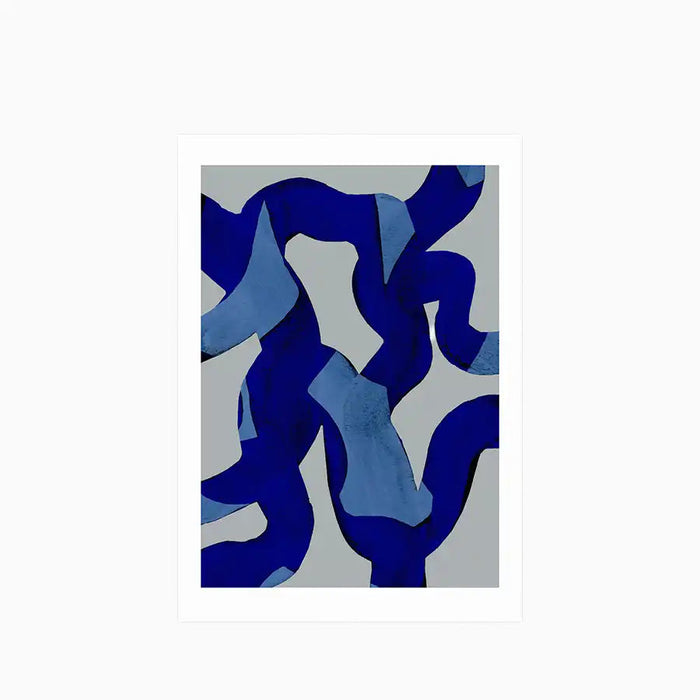Abstract Brush Strokes Graphic Print