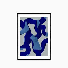 Abstract Brush Strokes Graphic Print