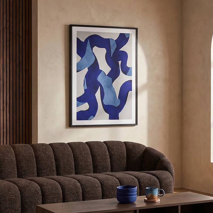 Abstract Brush Strokes Graphic Print
