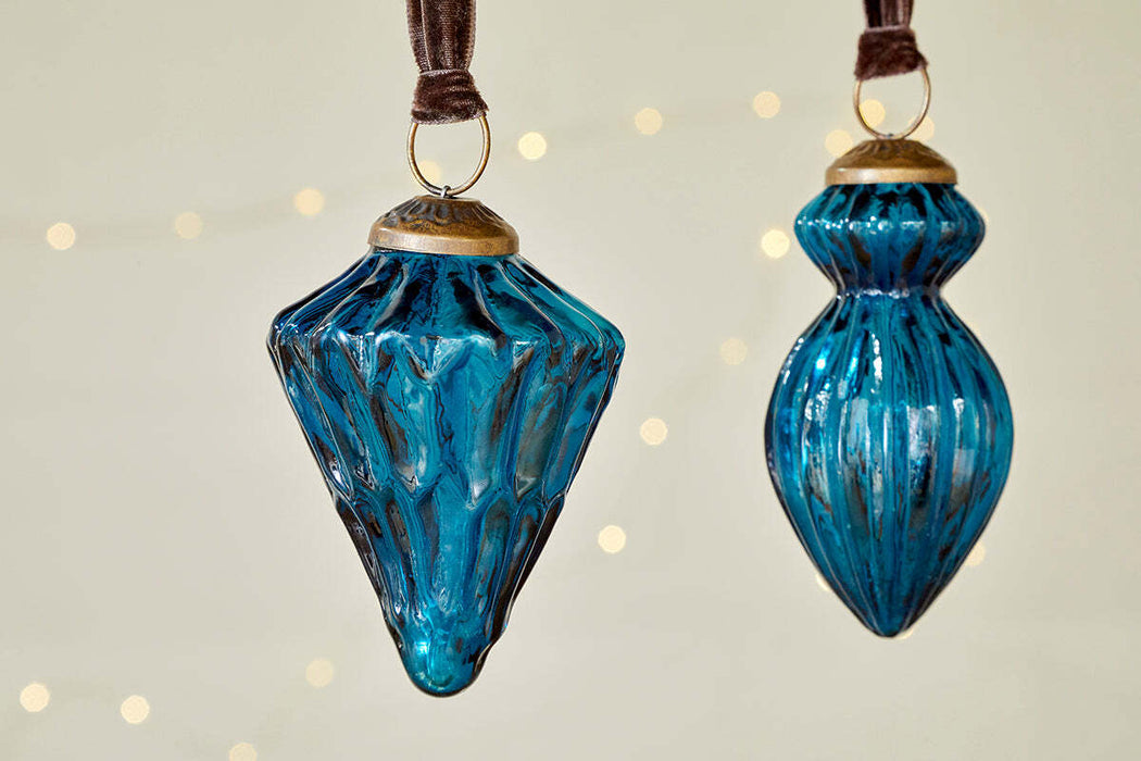 Manipur Baubles Indigo Set Of 3