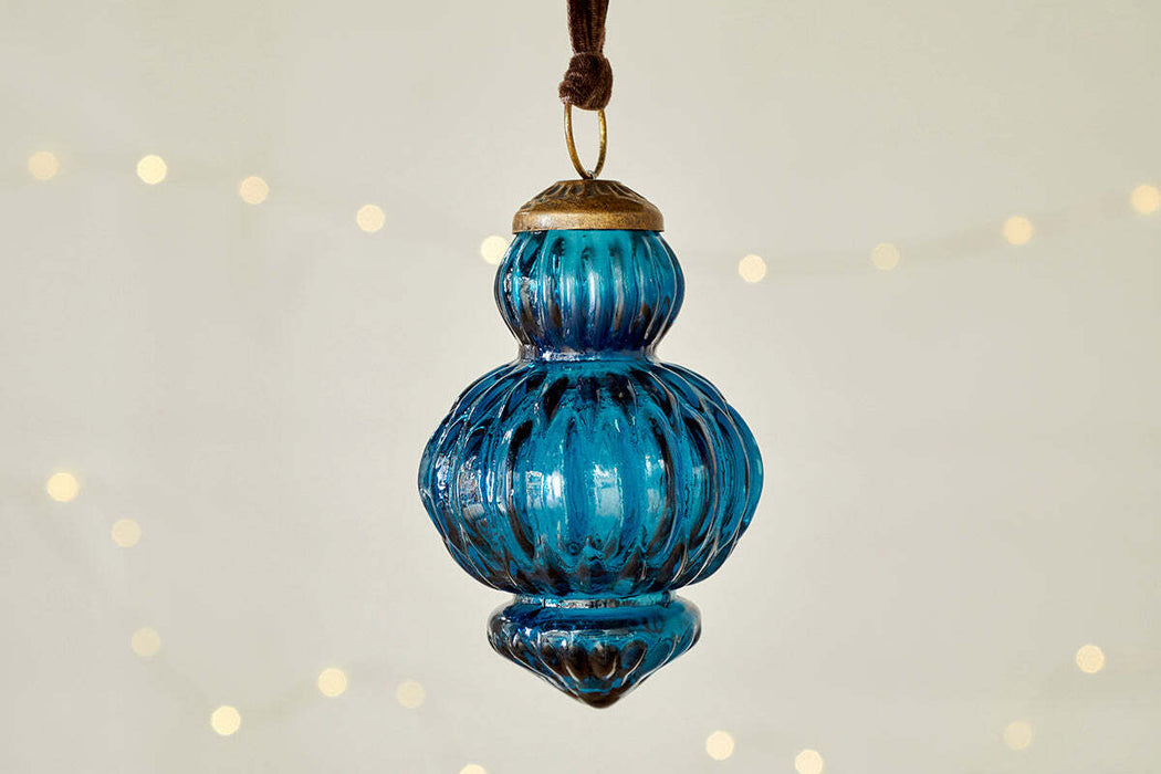 Manipur Baubles Indigo Set Of 3