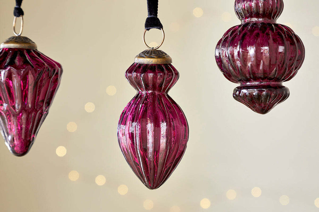 Manipur Baubles Ruby Set Of 3