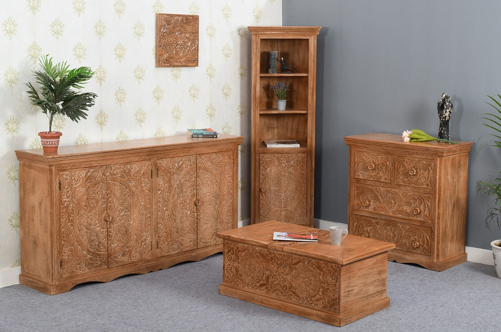 Artwork Mango Wood Sideboard Xl
