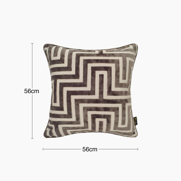 Connelly Square Cushion Chocolate Brown Velvet