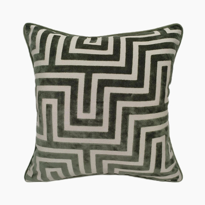 Connelly Square Cushion Sage Green Velvet
