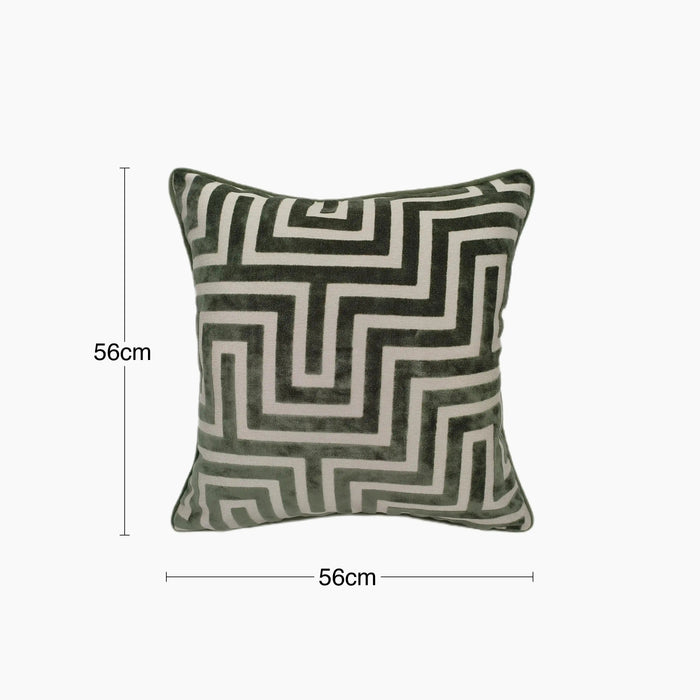 Connelly Square Cushion Sage Green Velvet