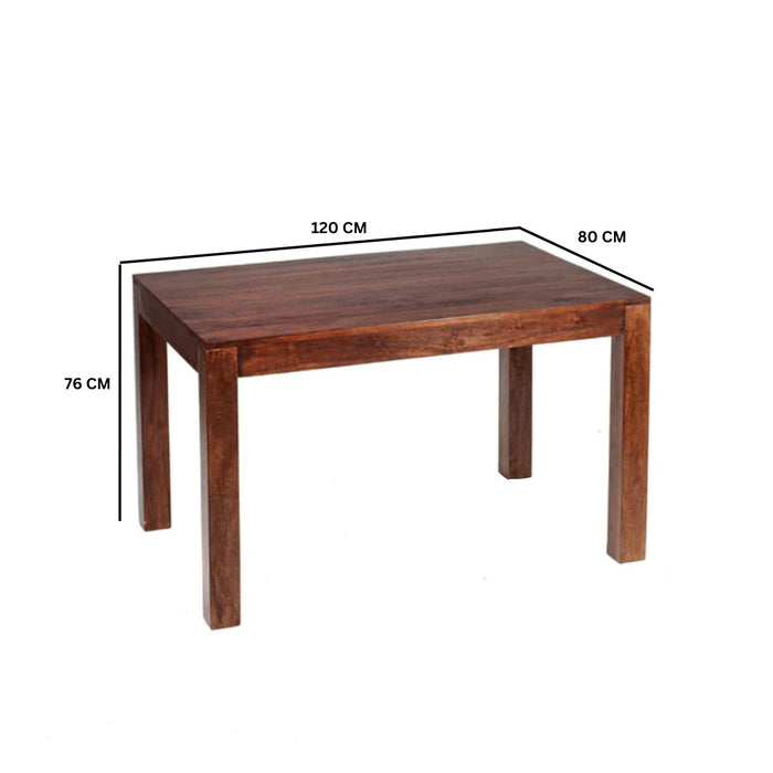 Toko Dark Mango Small Dining Table 4ft 120cm