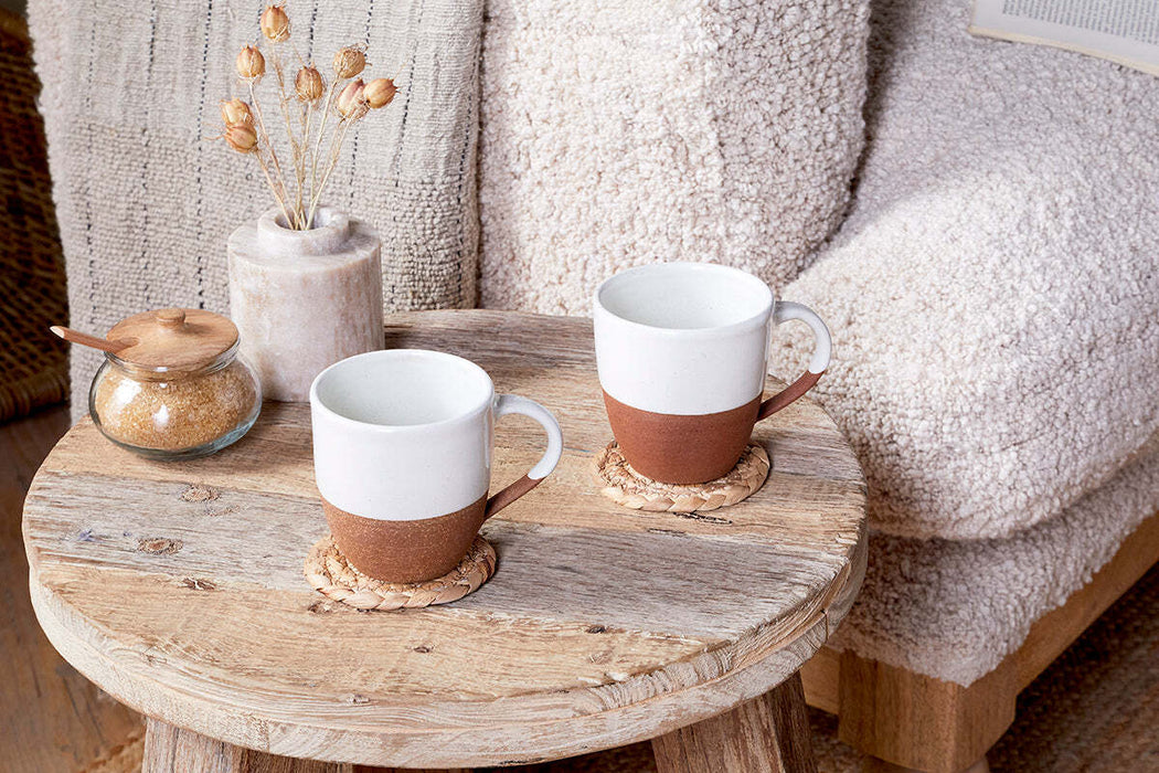 Mali Large Mug White Set Of 2