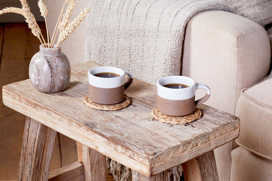 Mali Ribbed Espresso Mug White