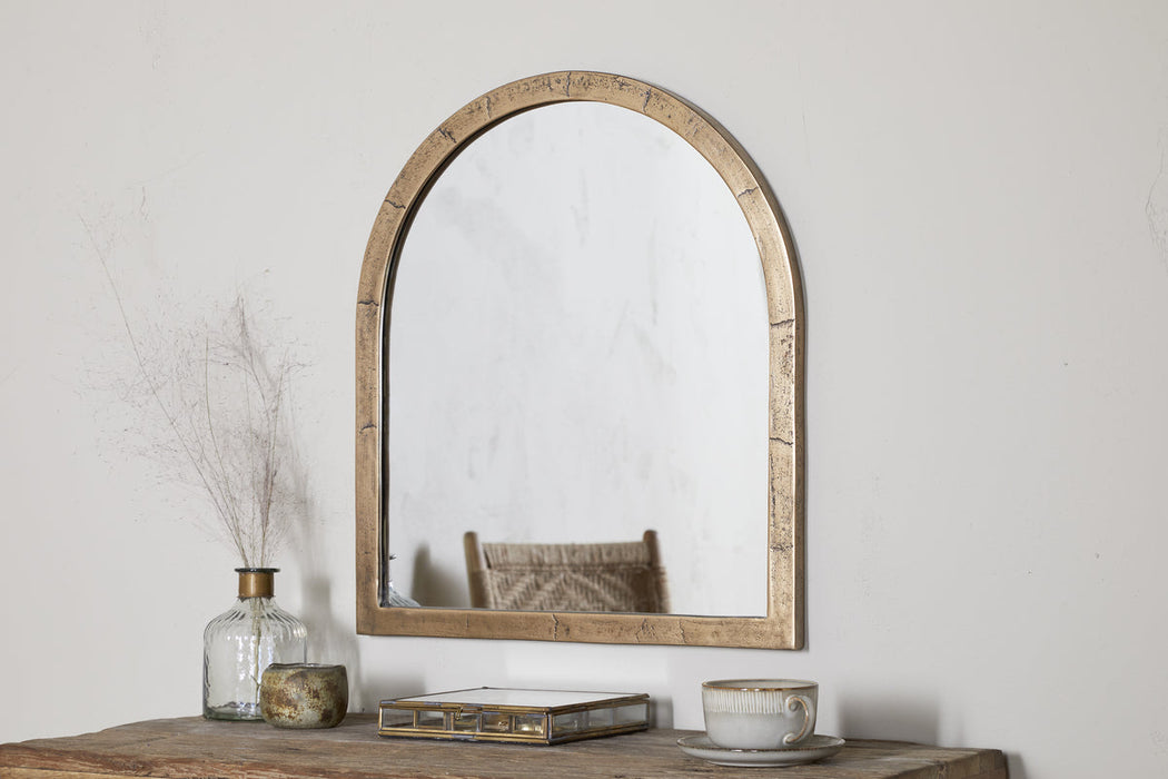 Murwara Wall Mirror Antique Brass