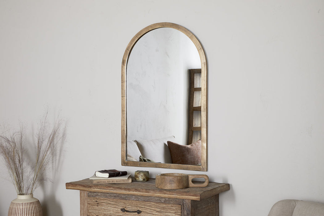 Murwara Wall Mirror Antique Brass