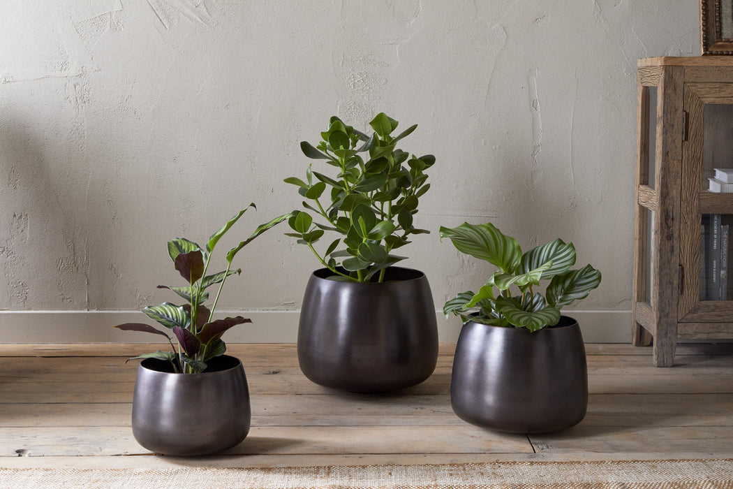 Maliki Plant Pot Aged Bronze