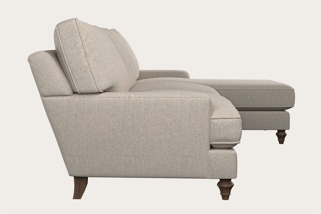 Marri Grand Right Hand Chaise Sofa Brera Linen Natural