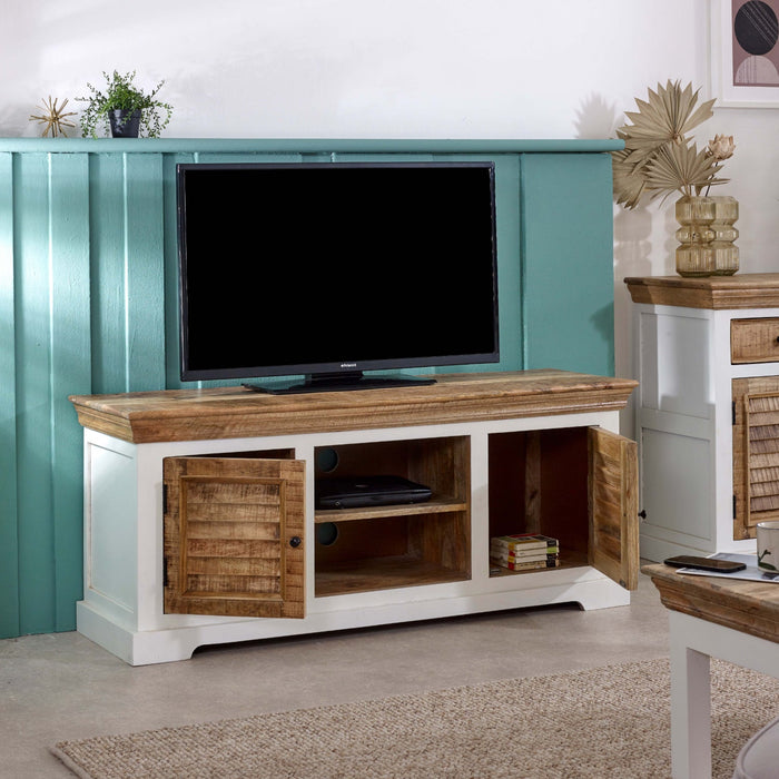 Alfie Tv Cabinet Upto 57 Solid Mango Wood