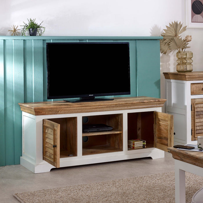 Alfie Tv Cabinet Upto 57 Solid Mango Wood
