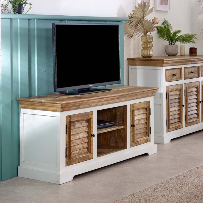 Alfie Tv Cabinet Upto 57 Solid Mango Wood