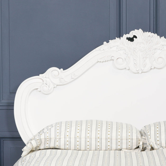 French Carved Rose Cherub Double Size 4ft6 Bed