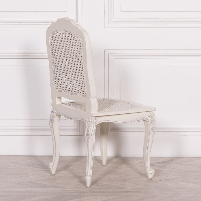 Off White Rattan Dining Bedroom Chair