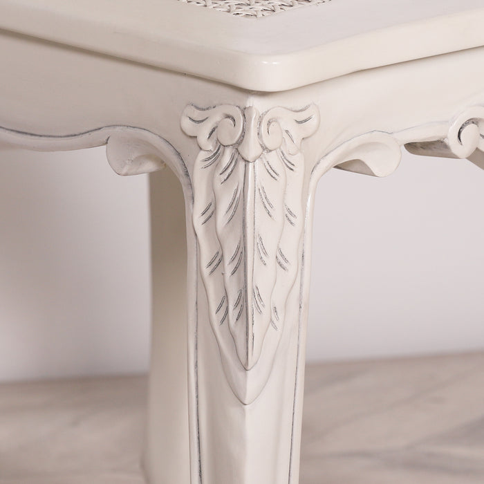 Off White Rattan Dining Bedroom Chair
