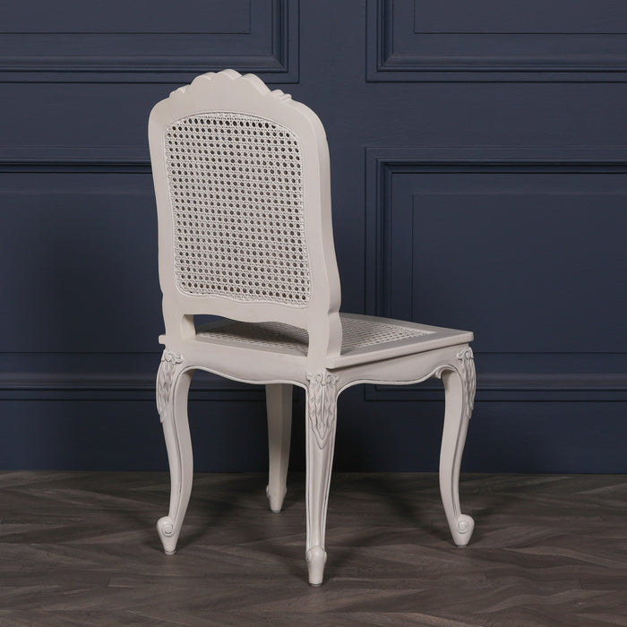Off White Rattan Dining Bedroom Chair