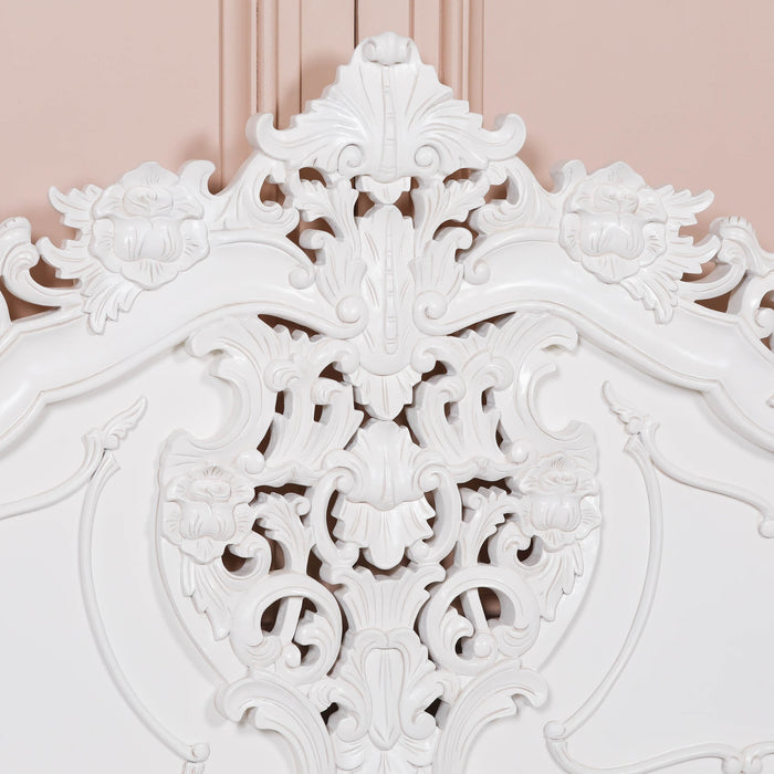 Rococo 4ft6 Double Size Carved Bed