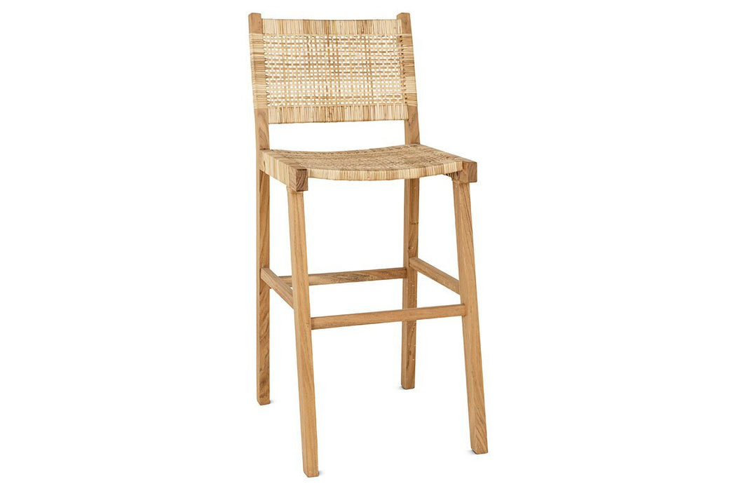 Madrisana Acacia & Rattan Bar Stool
