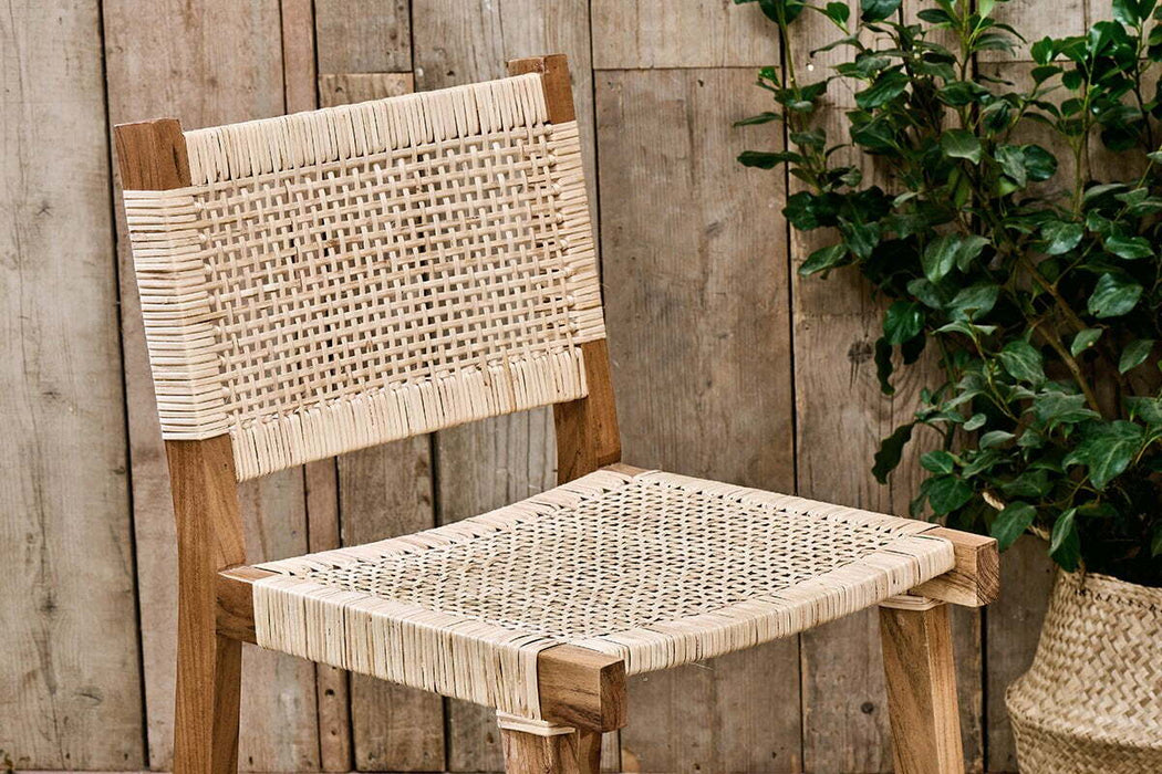 Madrisana Acacia Rattan Bar Stool