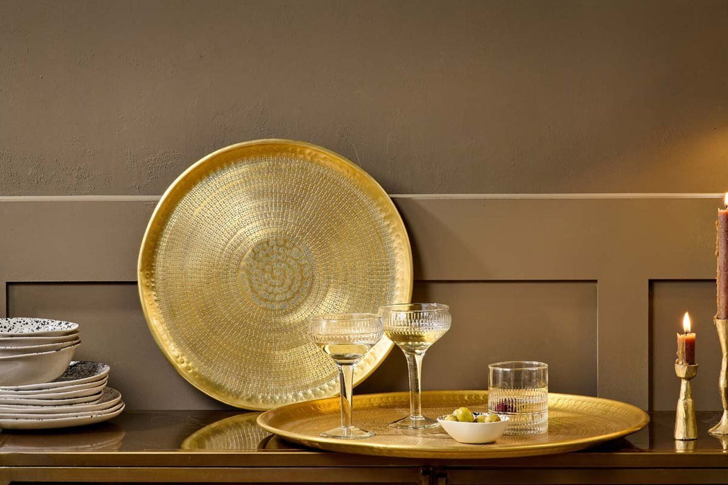 Mahika Tray Antique Brass