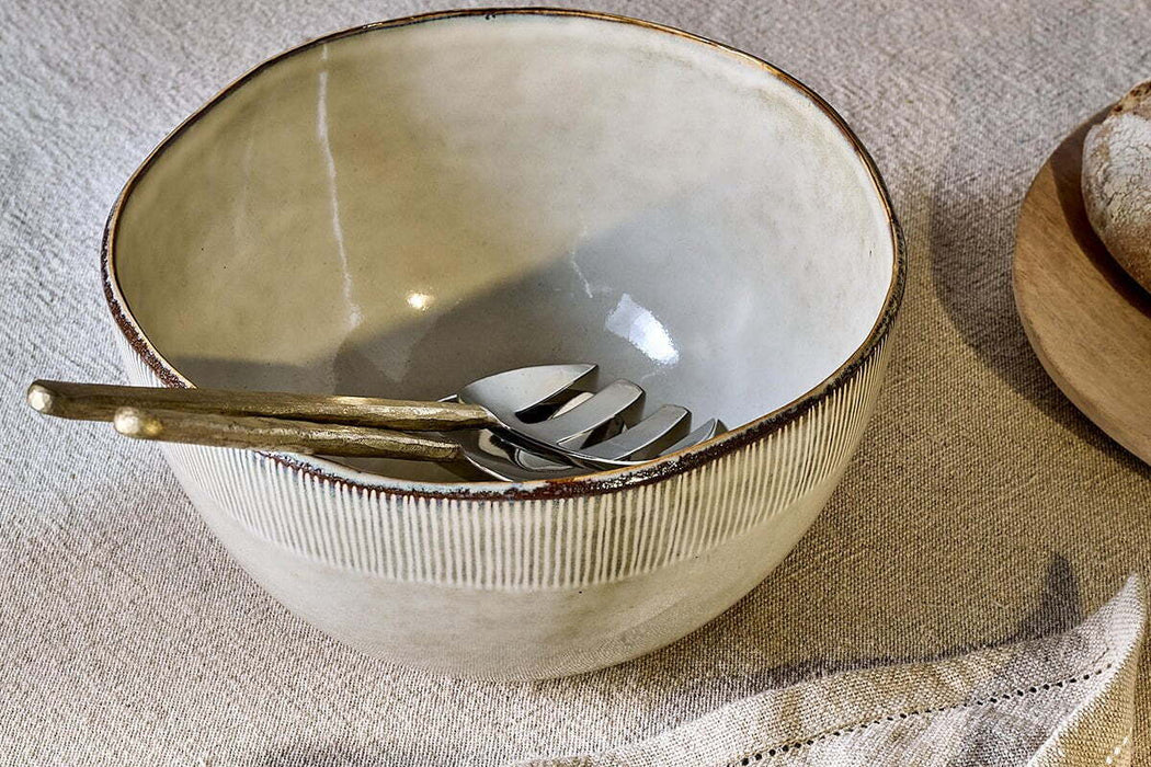 Malia Serving Bowl Cream