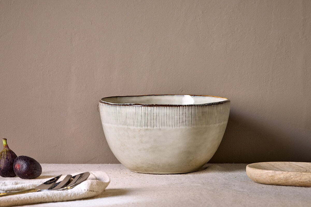 Malia Serving Bowl Cream
