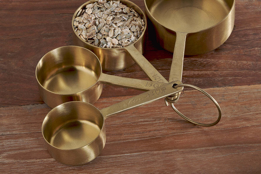 Mane Measuring Cups Brushed Gold