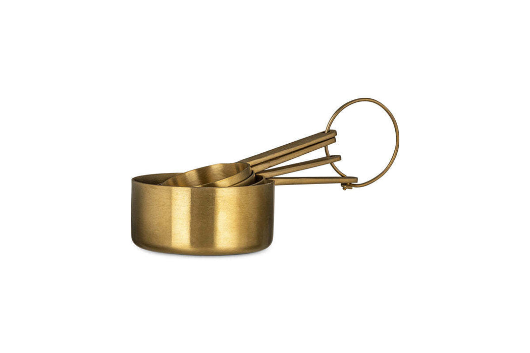 Mane Measuring Cups Brushed Gold