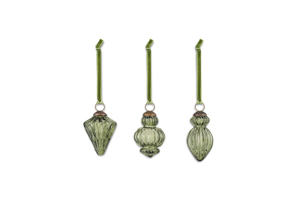 Manipur Baubles Green Set Of 3
