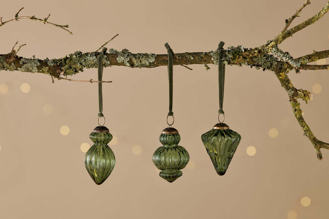 Manipur Baubles Green Set Of 3