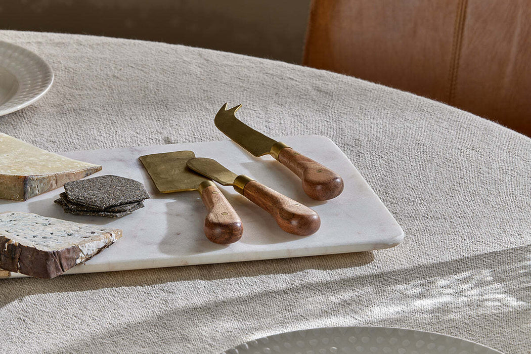 Maram Cheese Knife Set Natural Gold Set Of 3