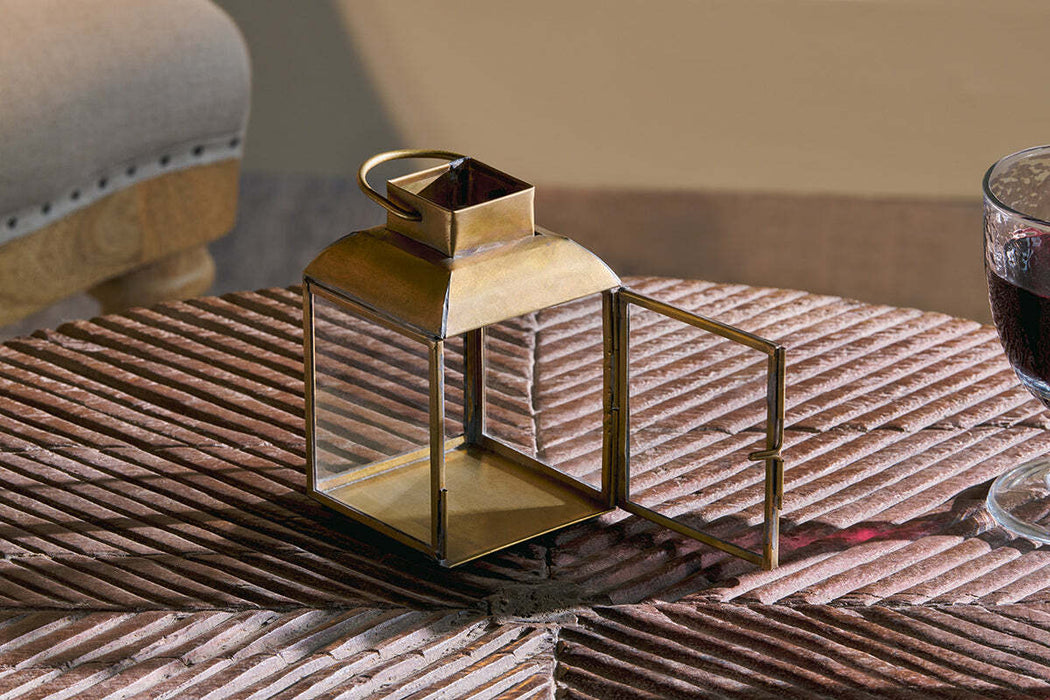 Maro Brass Lantern Small