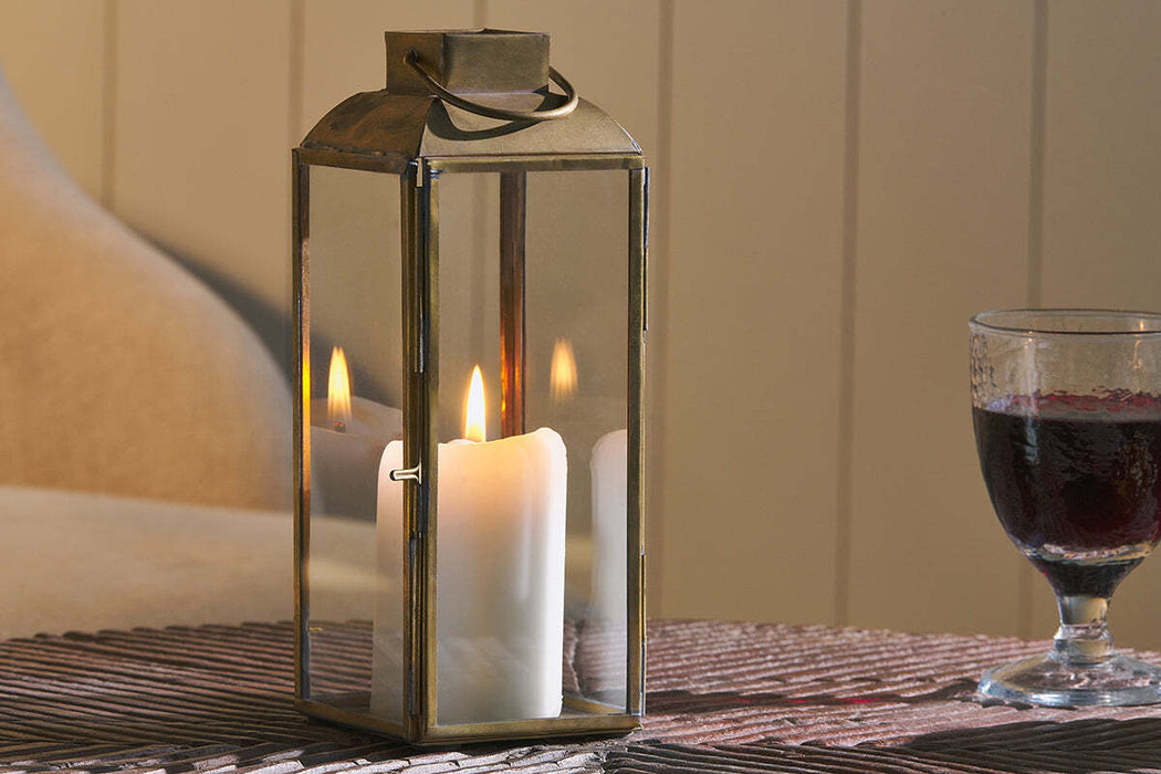 Maro Brass Lantern Tall