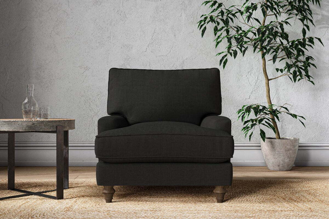 Marri Armchair - Brera Linen Charcoal