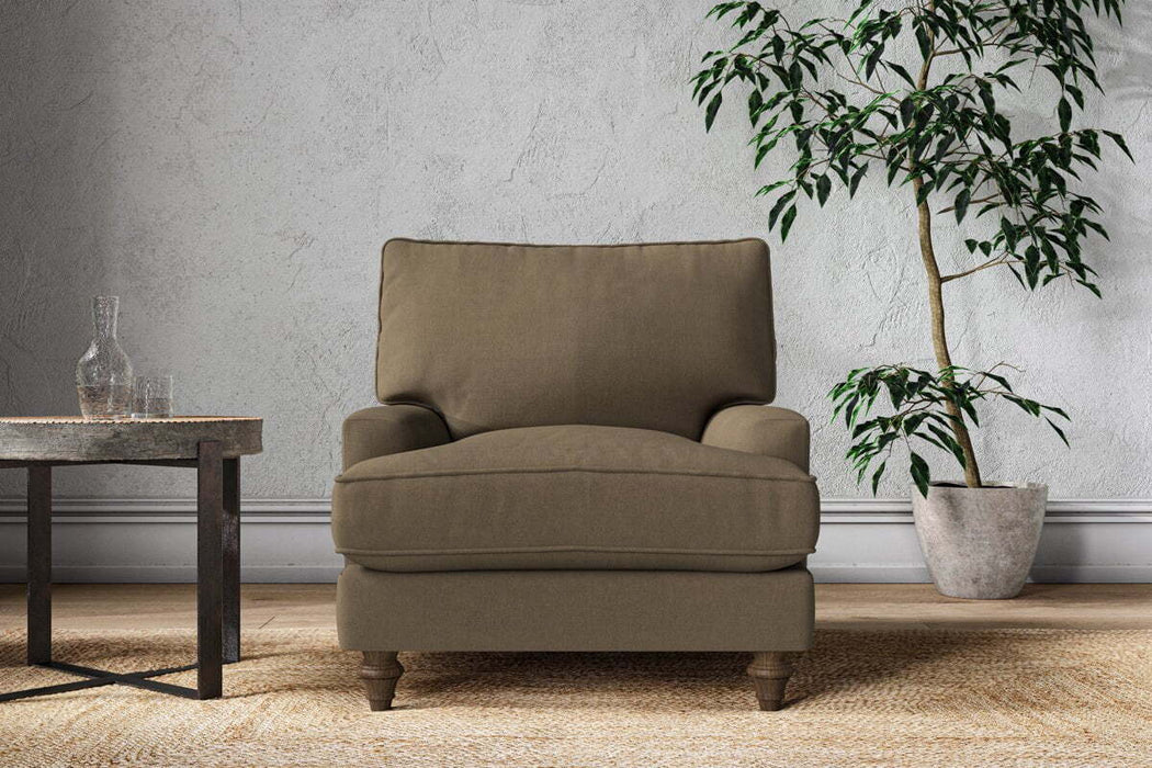 Marri Armchair - Brera Linen Chestnut