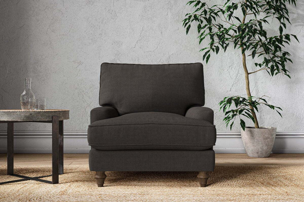 Marri Armchair - Brera Linen Espresso