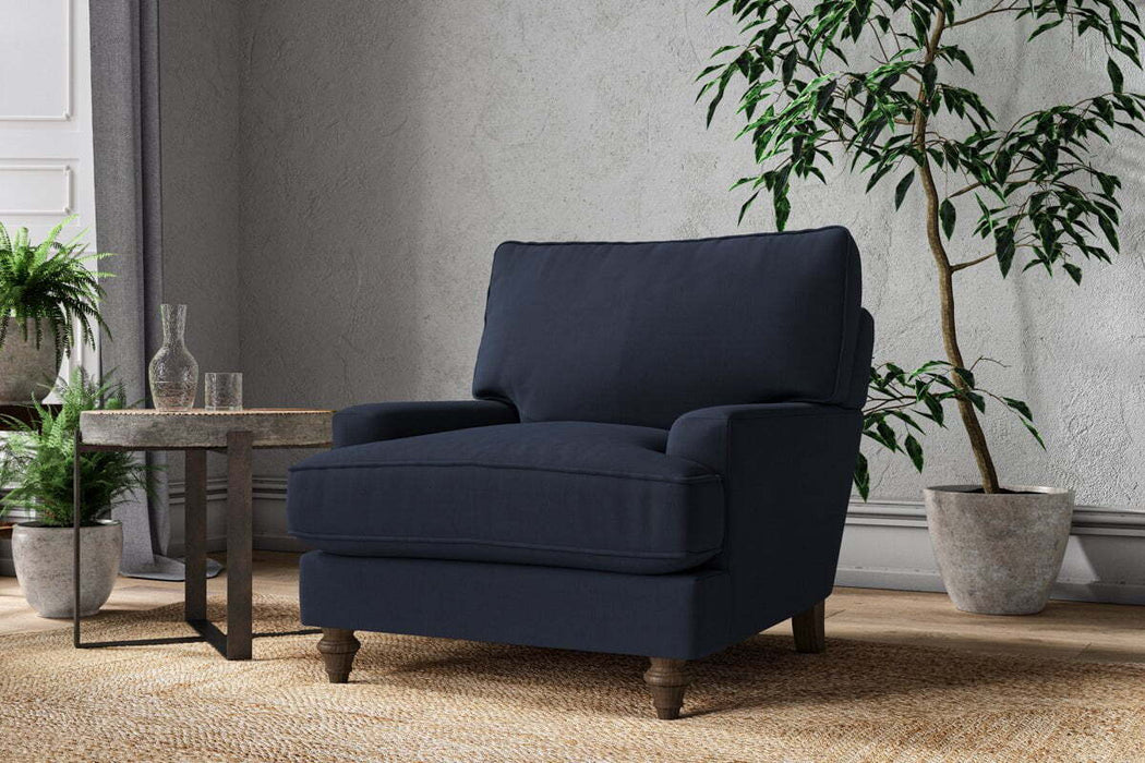 Marri Armchair - Brera Linen Indigo